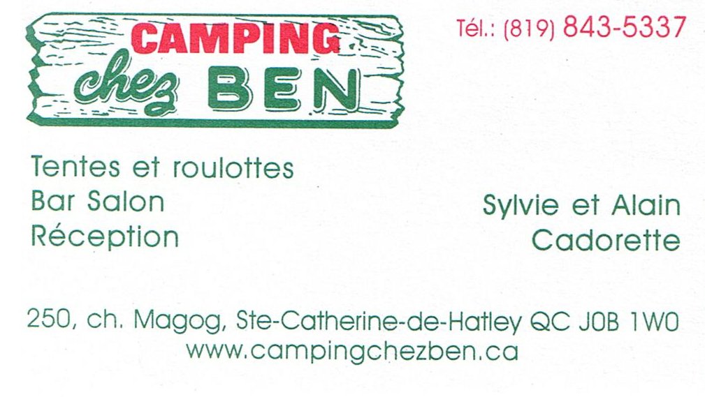 Buchandel au Camping chez Ben SteCatherinedeHatley Buchandel